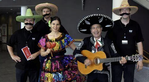 Mexicaans lopend entertainment